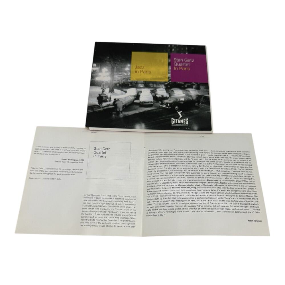 Stan Getz Quartet - In Paris Music CD 2002 Universal Music Saxophone Reissue - Picture 15 of 16